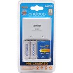 Sanyo Eneloop Charger & 2x AA Batteries $14.99 at DSE with Free Delivery