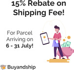 15% Rebate on Parcel Forwarding Fee @ Buyandship Australia