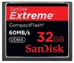 SanDisk Extreme 32GB 60MB/s Compact Flash Card $139.99 + $7 Shipping + Surcharge