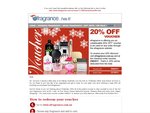 eFragrance 20% off Everything (Expires 31/10)