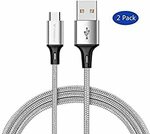 2 Pack - USB A to USB C Charging&Data Cable Nylon Braided 1M $6.99 (22% off) + Delivery ($0 with Prime/ $39+) @ LUOKE Amazon AU
