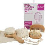 4 Piece Baby Wooden Hairbrush and Comb Set $26.95 + Delivery ($0 with Prime/ $39 Spend) @ Gracieo via Amazon AU