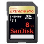 SanDisk 8GB ExtremePro 45MB/S SD Memory Card ONLY $24.95 + $4.95 Shipping Cap (Any Qty)