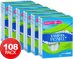 6x Tampax Pearl Super Tampons 18pk (108 Total) $4 + Shipping (Free with Club) @ Catch