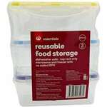 Essentials Reusable Plastic Food Container Half-Price Clearance from $0.75 @ Woolworths