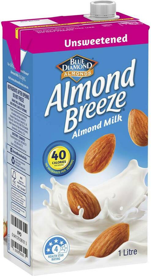 ½ Price Almond Breeze Original Almond Milk 1L $1.25 @ Woolworths ...