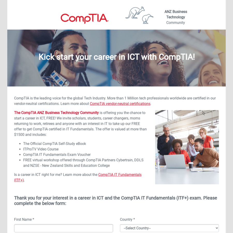 Free Training & Exam voucher CompTIA IT Fundamentals (ITF+) + Free Free Training & Exam voucher CompTIA IT Fundamentals (ITF+) + Free