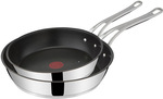 Jamie Oliver by Tefal Cooks Classic 24/28cm Twin Pack Stainless Steel Induction Frypan Set $104 (Was $349.95) Delivered @ Myer