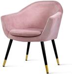 Artiss Retro Velvet Pink Armchair $156.99 (Was $286.99) Delivered @ QH Australia