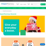 10x Everyday Rewards Points on Your Total Eligible Online Shop + Spend over $50 for Another 2000 Points @ Superpharmacy