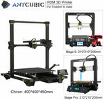 AnyCubic Mega Pro 3D Printer $259, Photon Mono X 4K $541, Photon Mono $199 Delivered @ AnyCubic eBay