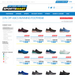 25% off Brooks and ASICS + Free Shipping Discount @ Sportsmart
