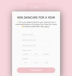 Win a Years Worth of Skincare Products Worth $2,000 from Clear Skin House