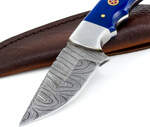 Handmade Skinner Knife, Genuine Damascus Steel Full Tang Blade, Resign Handle, Genuine Leather Sheath, $45 Delivered @ PEPNIMBLE