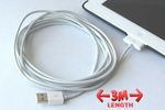 $8 for a 3m (10ft) iPhone/iPad/iPod USB Charging & Syncing Cable or 3 for $20 Including Delivery