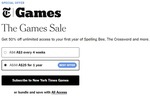 50% off 1-Year Games Subscriptions for New Customers - A$25 Per Year @ The New York Times