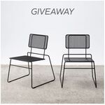 Win 2x Black Dining Chairs from NEATT