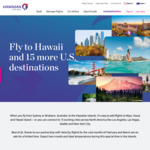 Hawaiian Airlines: $75 off for Any Economy Class Fare, $400 off for Business Class Fare, Ex SYD/BNE (Travel 1 Feb - 31 Mar 2023)
