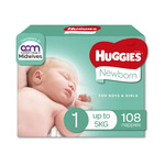 Huggies Ultra Dry Nappies Boy/Girl Sizes 1-6 $30 @ Coles