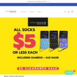 All Socks under $5 a Pair (RRP $15.95) + $9.50 Delivery ($0 with $49 Order) @ Statement Socks