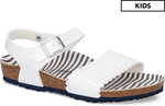 Birkenstock Kids' Mila Narrow Fit Sandals - Nautical Stripes White $17 + Delivery ($0 with OnePass) @ Catch