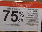 75% off Already Reduced Clothing (Myer @ Hurstville, NSW)