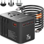 [Prime] HEYMIX Universal Travel Charger GaN 75W, PPS 20W-45W, USB-C Cable for Phone & Laptop $50.99 Delivered @ HEYMIX Amazon AU