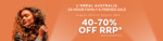 40-70% off RRP Selected Skin Care, Hair Care & Make-up + $10 Delivery ($0 with $250 Order) @ L'oréal Australia Family & Friends