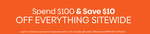 $10 off $100 Spend on Everything Sitewide + Delivery ($0 with OnePass on Eligible Items) @ Catch