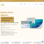 PRICE MATCH + 20% OFF For All Contact Lenses products.