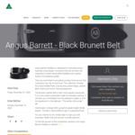 Win Angus Barrett - Black Brunett Belt from Australian Made