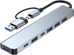 Topeetek 7 in 2 USB-C Hub $19.99 + Delivery ($0 with Prime/ $59 Spend) @ Topeetek via Amazon AU