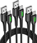INIU 3.1A Nylon Braided USB-A to C (3 Pack 0.5+2+2m) $6.37 + Delivery ($0 with Prime/ $59 spend) @ INIU Amazon AU