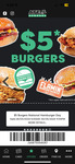 $5 Burger @ Pattysmiths, Huxtaburger, Southern Seoul, Supreme Leader, Alabama Wings (Concept Ate Rewards App Required)