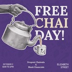 [VIC] Free Chai, Wednesday (2/10) @ Dropout Chai Wala (Elizabeth St., Melbourne)