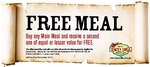 Buy Any Main Meal and Receive a Second One of Equal or Lesser Value for FREE @ TACO BILL