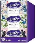 Quilton 3 Ply Extra Thick Tissues (12 Boxes of 110 Tissues) $20.39 ($18.35 S&S) + Delivery ($0 Prime/ $59 Spend) @ Amazon AU