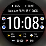 [Android, WearOS] Free Watch Face - DADAM104 Weather Digital Watch (Was A$3.29) @ Google Play