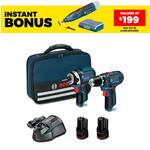 Bosch 12V 2 Pc 2.0AH Combo Kit + Instant Bonus Rotary Tool, $240 Delivered / C&C @ Sydney Tools
