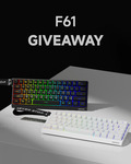 Win 1 of 2 EWEADN F61 Membrane Wireless Keyboard from EWEADN