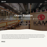 [ACT] All-You-Can-Eat Lunch Thu-Fri $19.80 Adult Dine-in (Booking Required, Min 2 People) @ Okami Japanese Restaurant, Braddon