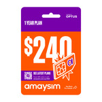 amaysim 200GB 365-Day $240 Prepaid SIM Starter Pack (with Free Calls to 28 Countries) for $175 Delivered @ amaysim