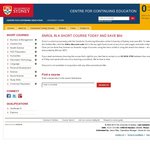 Enrol in a Short Course, Save $50 (University of Sydney)