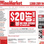 Wine Market $20 off All Wines No Minimum Spend - Penfolds Koonunga Hill $46.80 Delivered 6-Pack