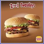 2-for-1 Bacon Deluxe Burgers at Hungry Jacks