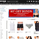 Myer - 40% off Bonds Underwear, Clothing & Socks