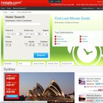 $50 off Hotels Bookings at Hotels.com (Minimum Spend $350)