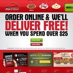 Pizza Hut 3x Pizza and 3x Sides for $33 Delivered