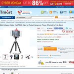 Mini Octopus Tripod With Phone Holder Clip $0.01 Shipped