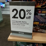 20% off Toys by Lego, Barbie, Fisher Price, & TMNT Excludes Werribee and Macquarie Areas @ Myer
